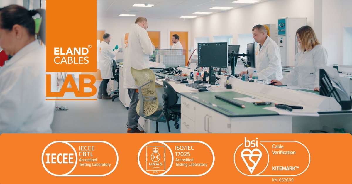 Eland_Cables's tweet photo. Where performance matters and the verification of quality and #compliance is key, The Cable Lab provides assurance through rigorous testing in a world-class testing laboratory. It’s all part of our service. https://t.co/cdco1y5JZh
#cablelab #qualitymatters #elandcables https://t.co/CHmbw0JYD0