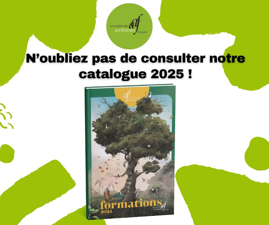 AAF (@archivistes_aaf) on Twitter photo #AAFFormation
Le centre de formation de l'Association des archivistes français vous souhaite de belles fêtes et vous retrouve en mars pour de nouvelles formations ! 
N'hésitez pas à consulter notre catalogue et à vous inscrire pour 2025 : archivistes.org/Catalogue-des-…
À très vite ⚡ #AAFFormation
Le centre de formation de l'Association des archivistes français vous souhaite de belles fêtes et vous retrouve en mars pour de nouvelles formations ! 
N'hésitez pas à consulter notre catalogue et à vous inscrire pour 2025 : archivistes.org/Catalogue-des-…
À très vite ⚡