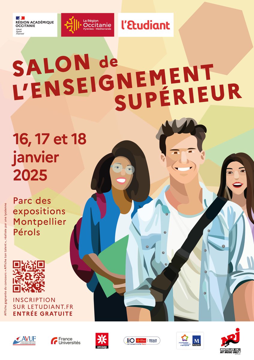 SCUIO-IP Université de Montpellier (@scuioip_um) on Twitter photo 🗣️Le grand rendez-vous de l'#orientation à #Montpellier arrive bientôt, du 16 au 18 janvier 2025 !
L'<a href="/umontpellier/">Université de Montpellier</a> sera présente au Salon de l'Enseignement Supérieur <a href="/letudiant/">l'Etudiant</a> pour vous présenter la richesse de ses formations.
📍Parc des Expositions de Montpellier, Hall B2 🗣️Le grand rendez-vous de l'#orientation à #Montpellier arrive bientôt, du 16 au 18 janvier 2025 !
L'<a href="/umontpellier/">Université de Montpellier</a> sera présente au Salon de l'Enseignement Supérieur <a href="/letudiant/">l'Etudiant</a> pour vous présenter la richesse de ses formations.
📍Parc des Expositions de Montpellier, Hall B2