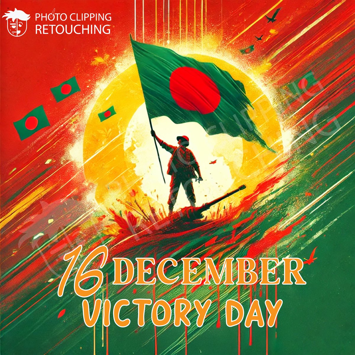 PhotoClippingR1's tweet photo. 16th Victory Day - A Day of Remembrance and Pride!

Today, we celebrate the spirit of freedom, courage, and resilience that defines our nation. 
#16thDecember #VictoryDay #Muktijuddho #BangladeshIndependence #NeverForget #VictoryInUnity #VictoryInOurHearts #PrideAndGlory https://t.co/Do79aQakPU