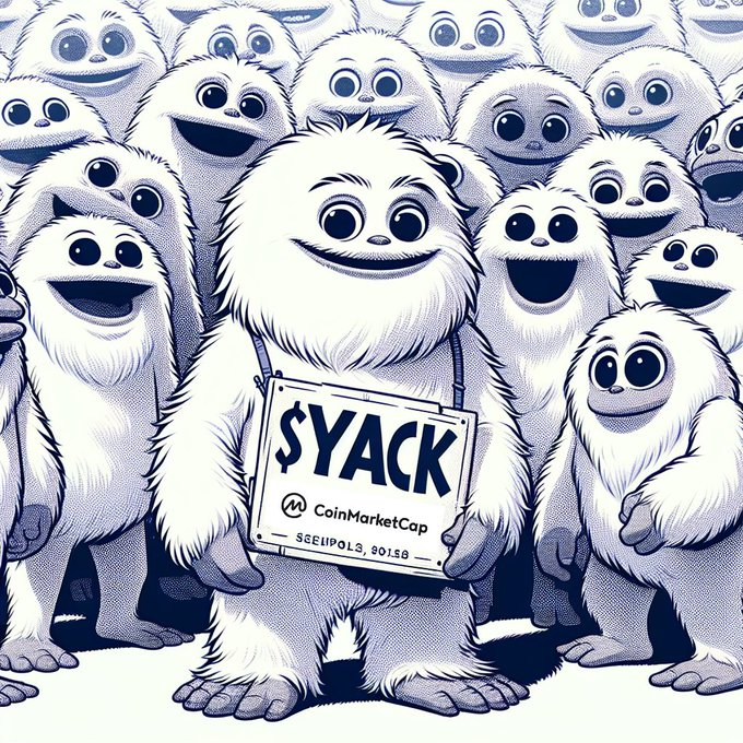 This is the official $YACK application to <a href="/CoinMarketCap/">CoinMarketCap</a>! 

Application ID: 1032485
Contract #Solana : oWnzJfRy88HAoZ26us4SjCi7C19nzRanWrxW2B5pump

#Solana #PumpFunLaunch $YACK #AskYack