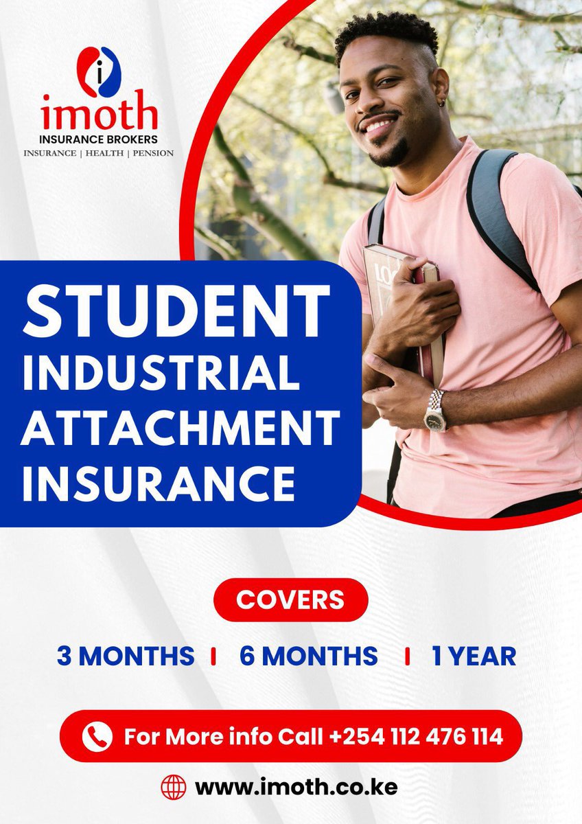 justinloyd_ke's tweet photo. Good morning to all those comrades going to attachment in January let me plug you with Affordable Insurance covers. DM me or visit https://t.co/sF9vyptf3d and I will help.
#AttachmentInsurance https://t.co/3SLahmife2