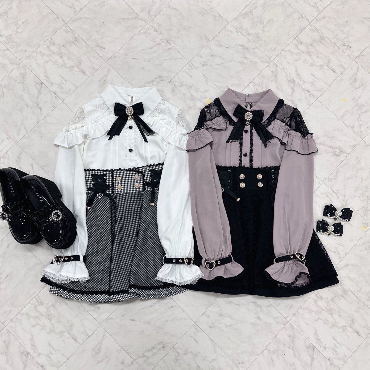 coming soon 】 ⁡今週入荷予定?? 肩レーシーフリル切替ブラウスprice 