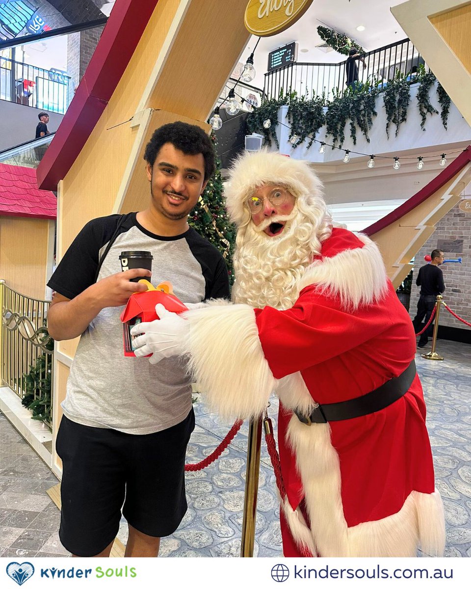 Kindersouls1's tweet photo. Santa’s in the house! 🎅🎁 Spreading holiday cheer and sharing some festive surprises. 🎄✨ 

#KinderSouls #NDIS #NDISprovider #MerryMoments #FestiveSeason https://t.co/3aChzWoJGY