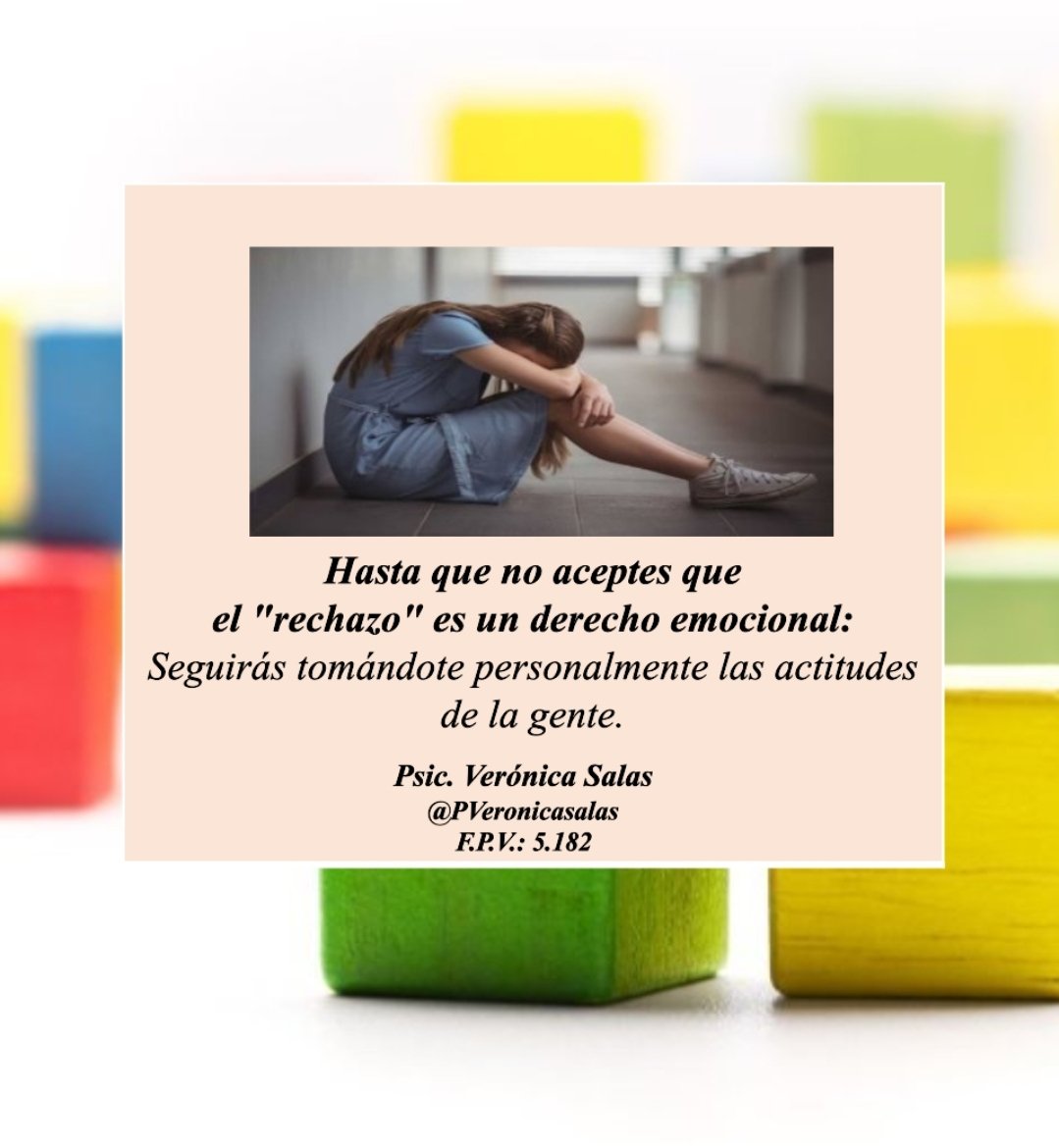 Detrás del rechazo hay una "elección" basada en valores que tienen que ver con nuestros propios criterios para facilitar y/o impedir la entrada de ciertas personas a nuestra vida 💛