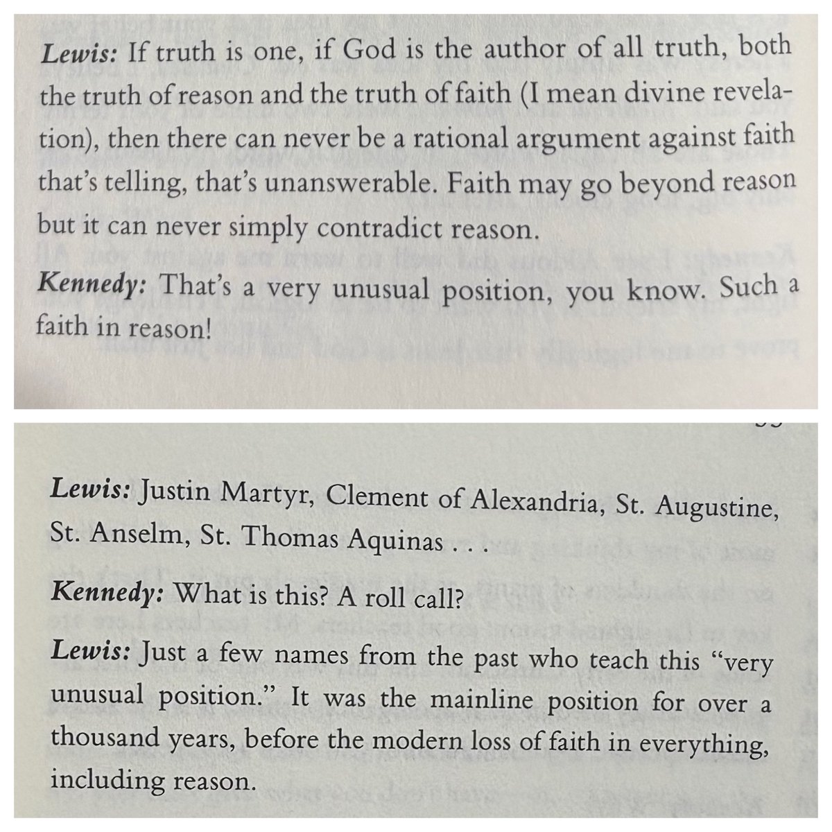 i_inkling's tweet photo. #cslewis #johnfkennedy #aldoushuxley #truth #God #author #reason #faith #divinerevelation #rational #argument #unaswerable #contradict #justinmartyr #clementofalexandria #staugustine #stthomasaquinas #past #teach #modern #loss #book 📖 https://t.co/QzHM8mLghC