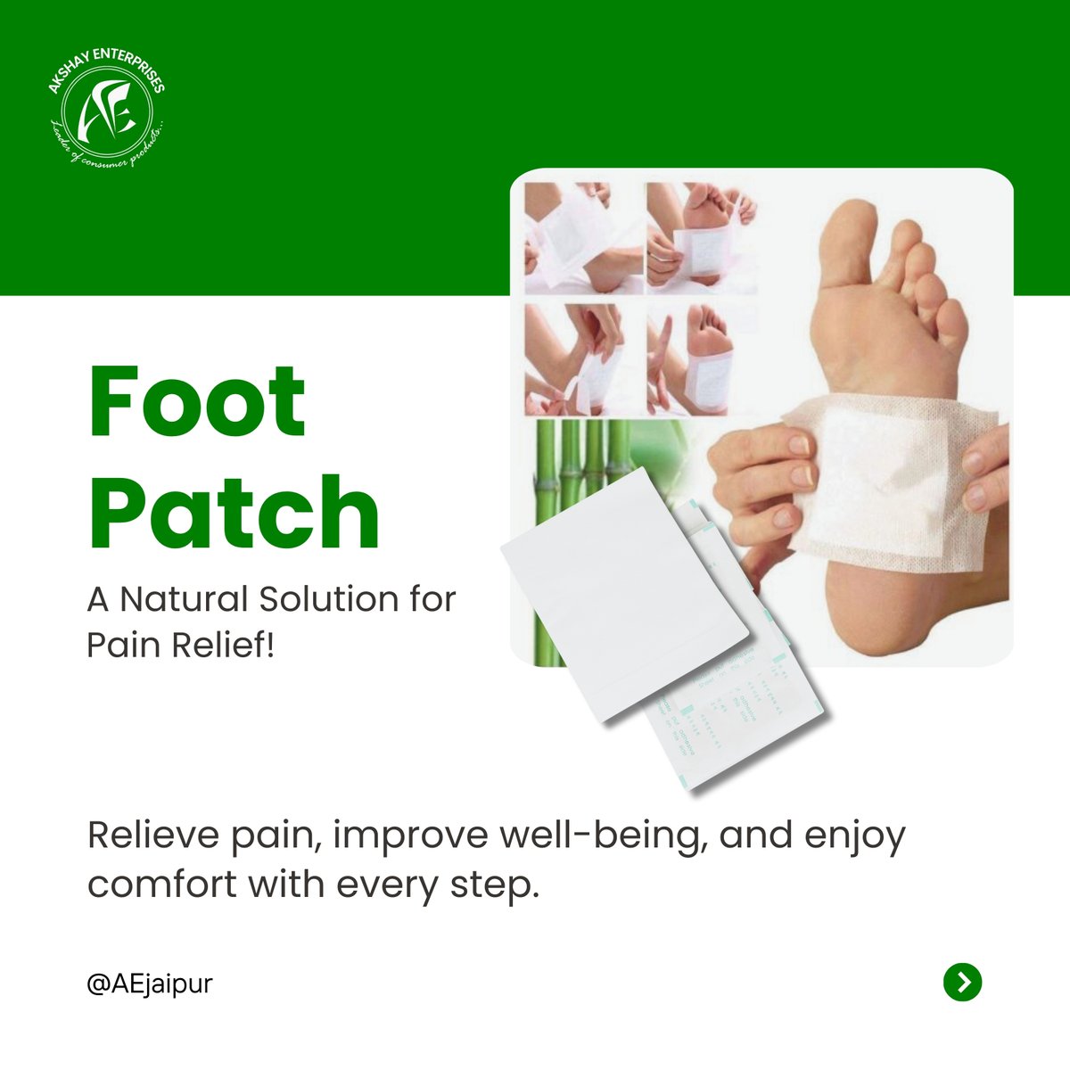 anhpl_official's tweet image. #FootPatch – Your Natural Remedy for Pain Relief!

Perfect for businesses looking for trusted Foot Patch importers in Jaipur or reliable Foot Patch manufacturers in India.

#PainRelief #WellnessProducts #FootPatchImporter #FootPatchManufacturer #AkshayEnterprises #AEJaipur