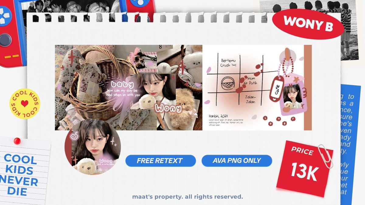 repost would be appreciated, thank you!😻

halo👋🏻 aku punya 2 layout ready stock wonyoung terbaru dengan price dan keterangan lain sudah tersedia di pict yaa❣ boleh langsung dm mau layout mana yaa, ditunggu jajannya!😻💖 #zonauang #zonaba