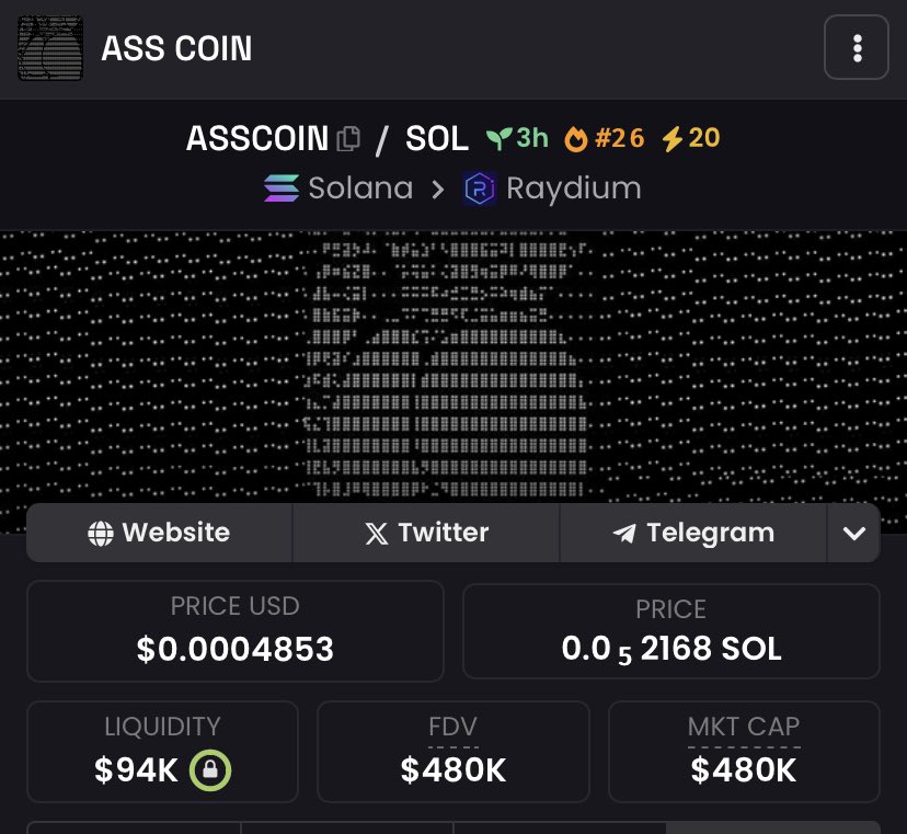 No #fartcoin without #asscoin 

/higher