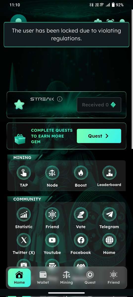 ctdevil09's tweet photo. @Athene_Network I do daily login and nothing is it a violation this is wrong and you are not telling the reason what violation I did and I need to know that is it permanently banned

This is so wrong 😭😞😭 https://t.co/U9v2iDsudb