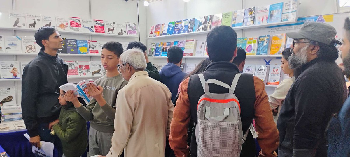 shroffpub's tweet image. Day-2  @punebookfestival
We cordially invite you to at Stall no. D-33, Fergusson college, pune.
Books Available from @OReillyMedia , @ITRevBooks @sitepointdotcom @RheinwerkComp @ktdotacademy   @BizExpertPress  and more
#python #rlanguage #artificialintelligence #generativeai