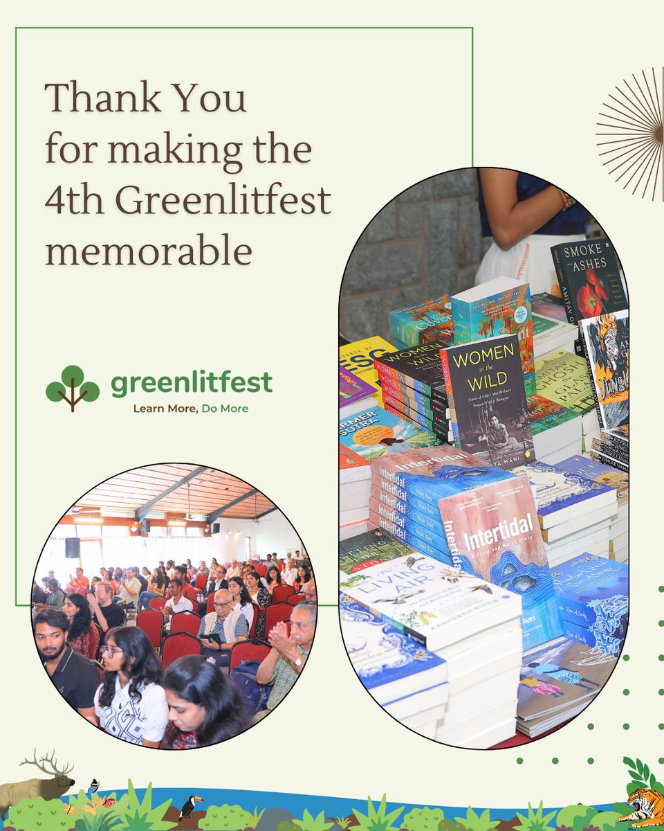 "🌿 A heartfelt thank you to everyone who made the 4th Greenlitfest an unforgettable experience! 📚✨ Your presence, support, and love for literature inspire us to keep growing and learning together. 💚 #Greenlitfest #Gratitude #LearnMoreDoMore"