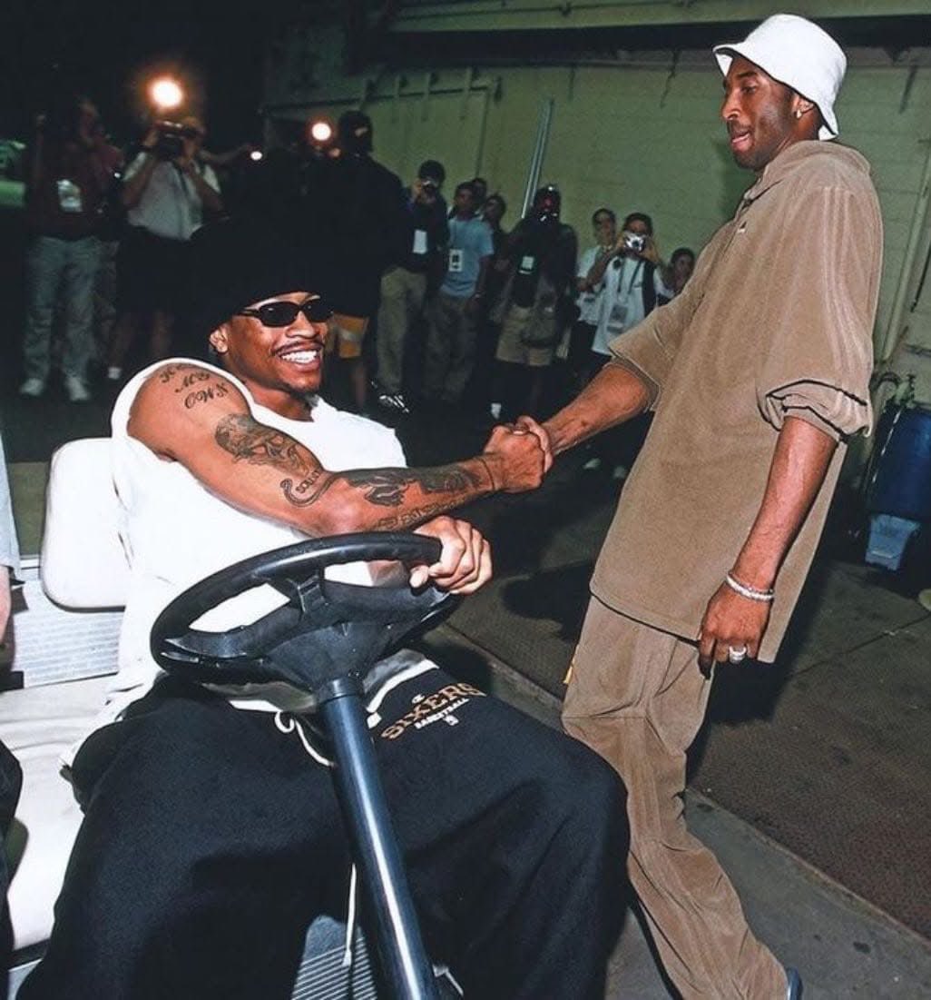 Rare photo of Kobe Bryant and Duke Dennis.
<a href="/ImDukeDennis/">Duke Dennis</a> <a href="/AMPexclusive/">AMP</a>