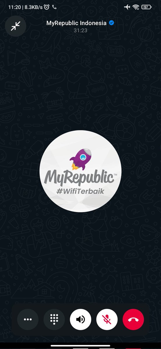 F_tyjaass's tweet photo. Apa2an 30 menit lebih cuma nungguin pengecekan nomer tiket aduan. Masih berlangsung nih telponnya...
Keknya CS-nya mau adu2an siapa yg tutup duluan deh ni @ID_MyRepublic https://t.co/j2s5BoHCpa