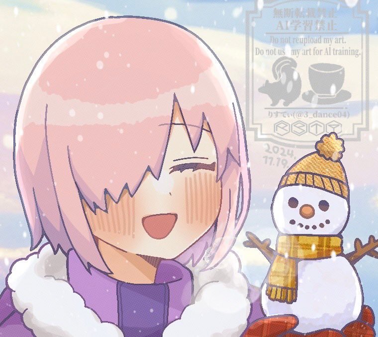 数日間何も載せられないから代わりに
冬の絵まとめ載せておくね 