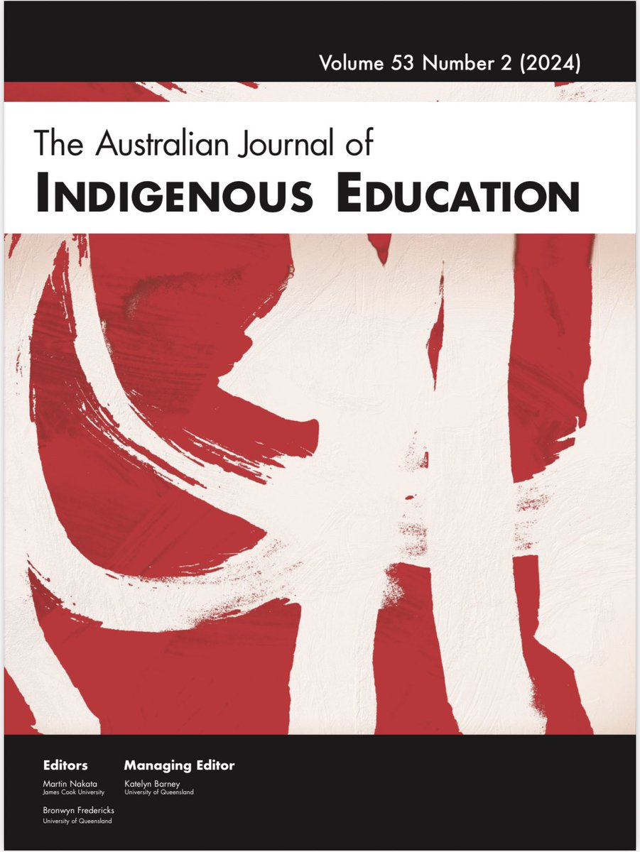 Bronwyn Fredericks (@bronfredericks) on Twitter photo NEW: Special Issue of The Australian Journal of #Indigenous #Education, 53(2) edited by <a href="/ARC_IFC/">Indigenous Futures Centre</a> Marnee Shay, Maria Raciti, <a href="/BronFredericks/">Bronwyn Fredericks</a> & Tracey Bunda on the concept of Indigenous futurity through Indigenous education. Download at ajie.atsis.uq.edu.au/ajie/issue/vie… <a href="/EducationDeans/">ACDE</a> #Educ NEW: Special Issue of The Australian Journal of #Indigenous #Education, 53(2) edited by <a href="/ARC_IFC/">Indigenous Futures Centre</a> Marnee Shay, Maria Raciti, <a href="/BronFredericks/">Bronwyn Fredericks</a> & Tracey Bunda on the concept of Indigenous futurity through Indigenous education. Download at ajie.atsis.uq.edu.au/ajie/issue/vie… <a href="/EducationDeans/">ACDE</a> #Educ