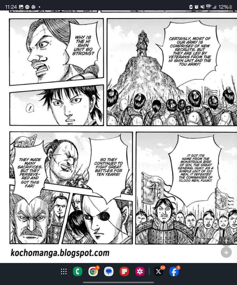 SUNGODxKOH's tweet photo. #Kingdom816 #Kingdom820 Spoilers !! Tou gassing Shin to the heavens 😭😭😭 https://t.co/cvIMqNUdam
