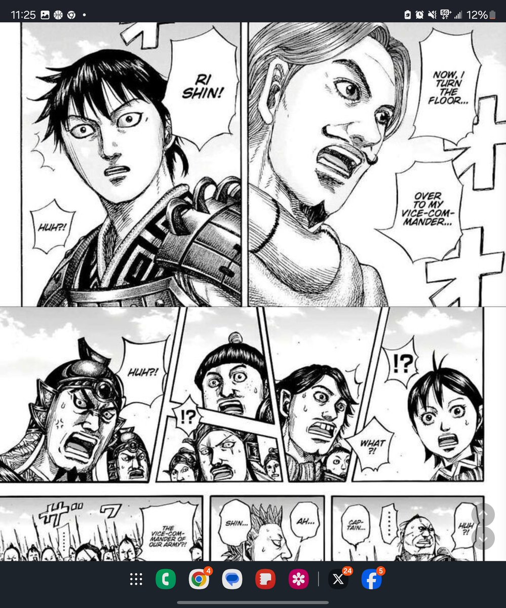 SUNGODxKOH's tweet photo. #Kingdom816 #Kingdom820 Spoilers !! Tou gassing Shin to the heavens 😭😭😭 https://t.co/cvIMqNUdam