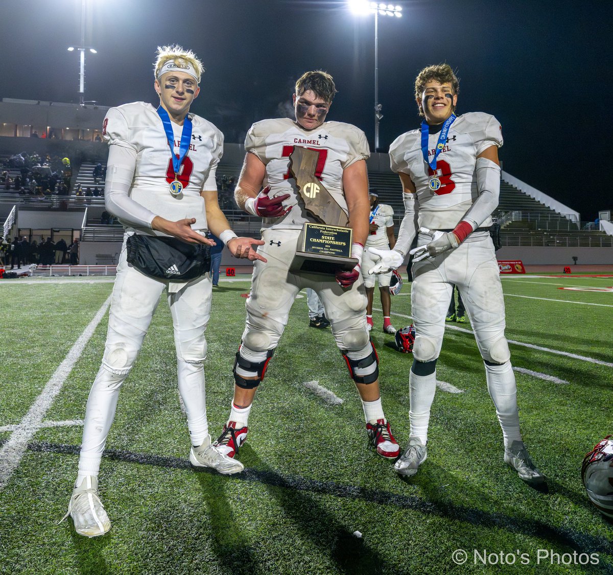 Notos_Photos's tweet photo. Congratulations to this amazing team of players and coaches! It has been a pleasure and honor to have had the access I had to witness and chronicle their record-setting fifteen straight victories on their path to securing Carmel’s first-ever State Championship!

Follow the 🔗 in my profile to view the full game gallery.

#sportsphotography #photography #football #highschoolfootball #carmel