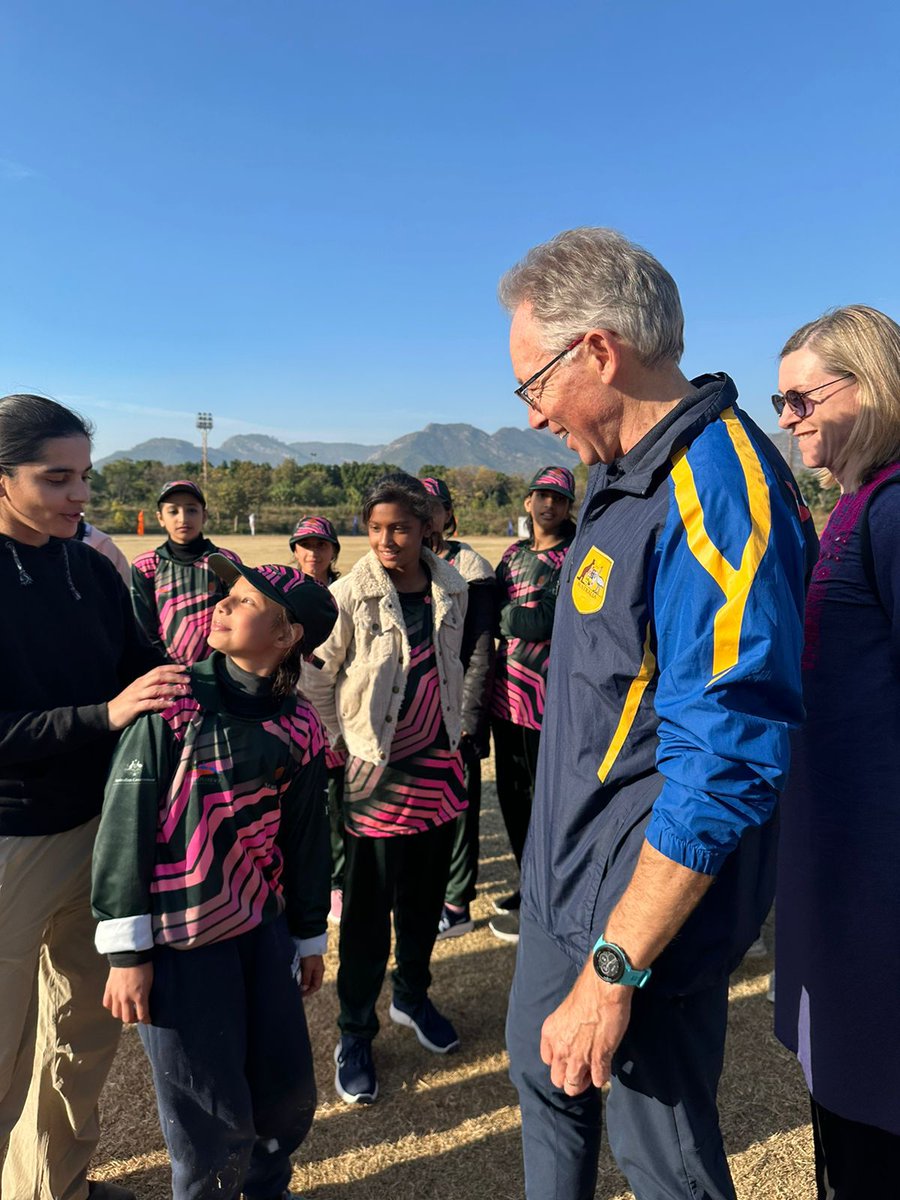 AusHCPak's tweet photo. The smiles on these girls’ faces say it all! Australia, together with the @TheRealPCB and Serena Hotels, is inspiring young talent to score boundaries and expand horizons. Every ball counts toward girls’ empowerment! #Cricket - a shared passion 🇦🇺 🇵🇰 ❤️🏏 https://t.co/V1uppqKCPP