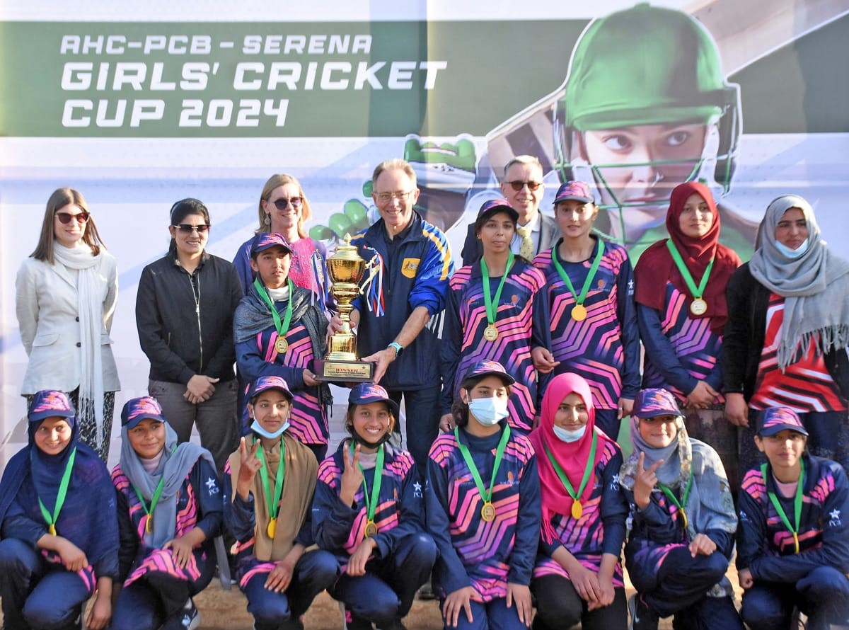 AusHCPak's tweet photo. The smiles on these girls’ faces say it all! Australia, together with the @TheRealPCB and Serena Hotels, is inspiring young talent to score boundaries and expand horizons. Every ball counts toward girls’ empowerment! #Cricket - a shared passion 🇦🇺 🇵🇰 ❤️🏏 https://t.co/V1uppqKCPP
