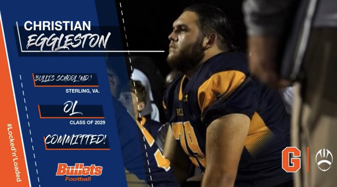 Christian Eggleston (@christian_e_79) on Twitter photo I am happy to announce that I am 100% committed to <a href="/GburgFB/">Gettysburg College Football</a> !! Thank you to my family and coaches for supporting me these last four years. <a href="/CoachBPerkins/">Bryce Perkins</a> <a href="/CoachMoeBanks/">Moe Banks</a> <a href="/skylersprings/">Coach Skyler Springs</a> <a href="/setforlaunch/">Derrick Tangelo</a> <a href="/Jbrunell8/">Joe Brunell</a> I am happy to announce that I am 100% committed to <a href="/GburgFB/">Gettysburg College Football</a> !! Thank you to my family and coaches for supporting me these last four years. <a href="/CoachBPerkins/">Bryce Perkins</a> <a href="/CoachMoeBanks/">Moe Banks</a> <a href="/skylersprings/">Coach Skyler Springs</a> <a href="/setforlaunch/">Derrick Tangelo</a> <a href="/Jbrunell8/">Joe Brunell</a>