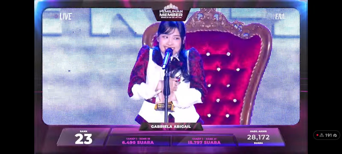 CineRiqq94123's tweet photo. Selamatt yakk ka Ellaa , We proud of you🤍🤍@AM_EllaJKT48 , agak kocak sih pas ngomong, bingung antara sedih atau senengg 🥺🥺 
#LimitlessJoy https://t.co/m7ewPxEnsy