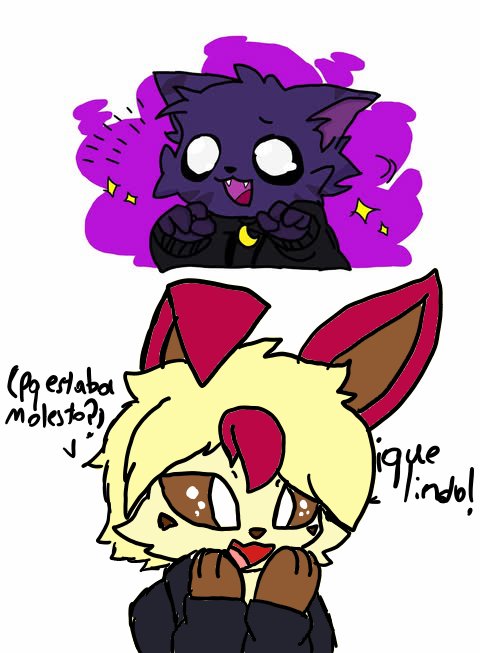 Jsjs mi oc y el de <a href="/Clover_leafeon/">🍀Clover🍀 / (Comms Open)</a> 
Cada uno hizo su personaje