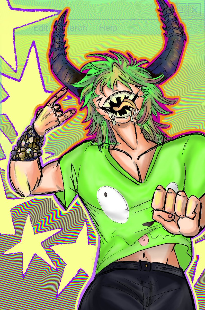 Gammapulsse's tweet photo. Got permission to post this commission I recently finished of a client's oc! :] https://t.co/HA7tbYTOnc