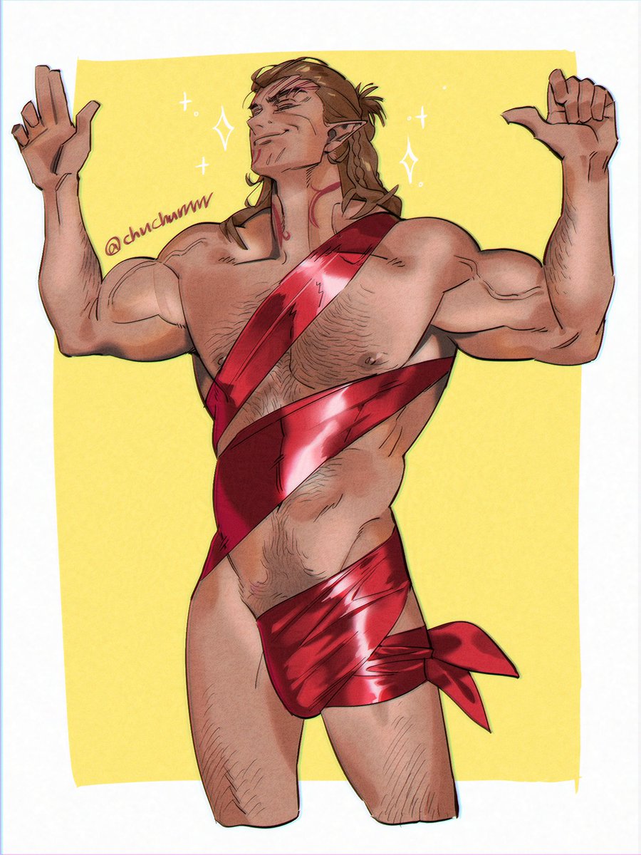 chuchurrrrr's tweet image. 크리스마스 선물 포장하다가 자신을 포장한 엘프라고 하자