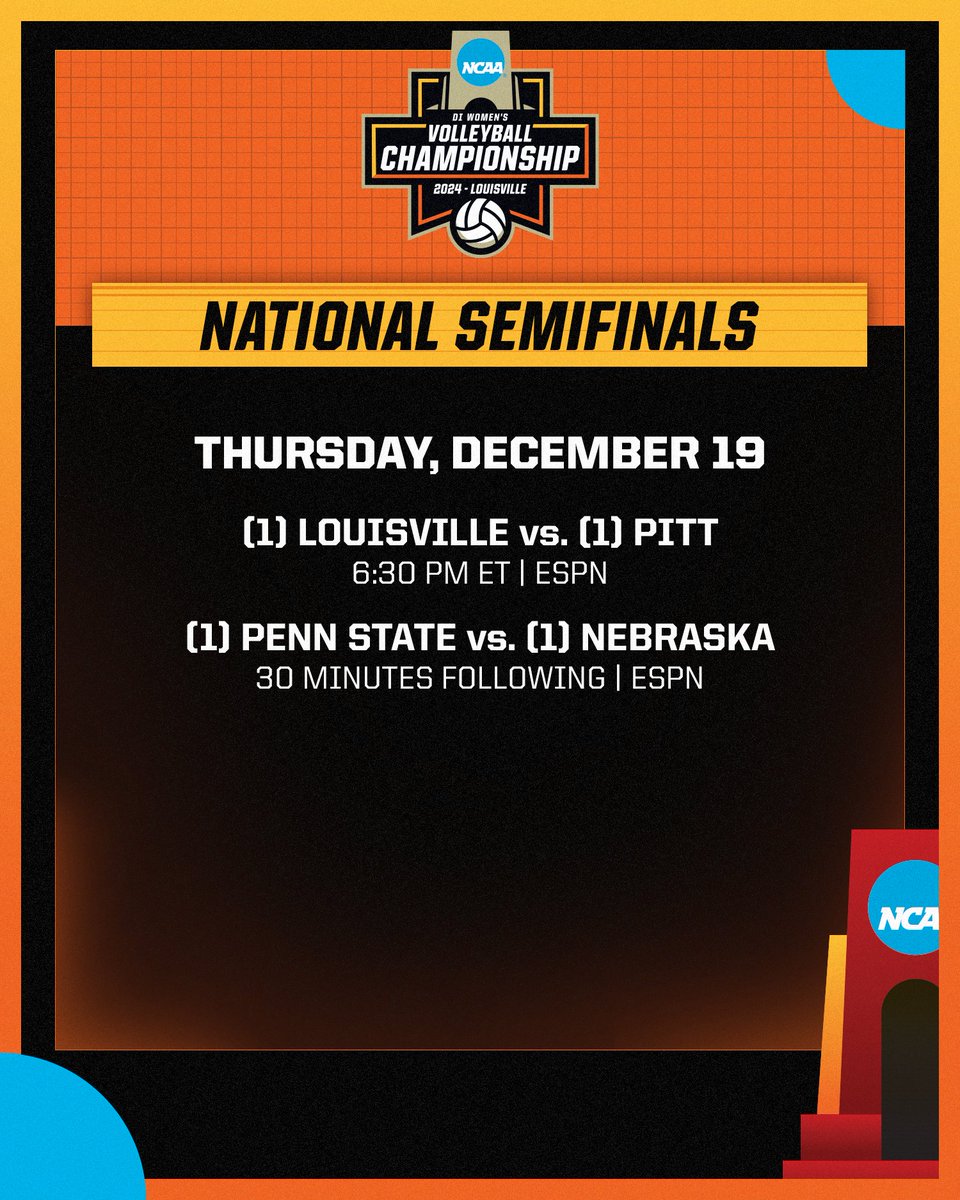 NCAAVolleyball's tweet photo. The schedule is set! 🏐

#NCAAWVB https://t.co/WgXpjKhClN