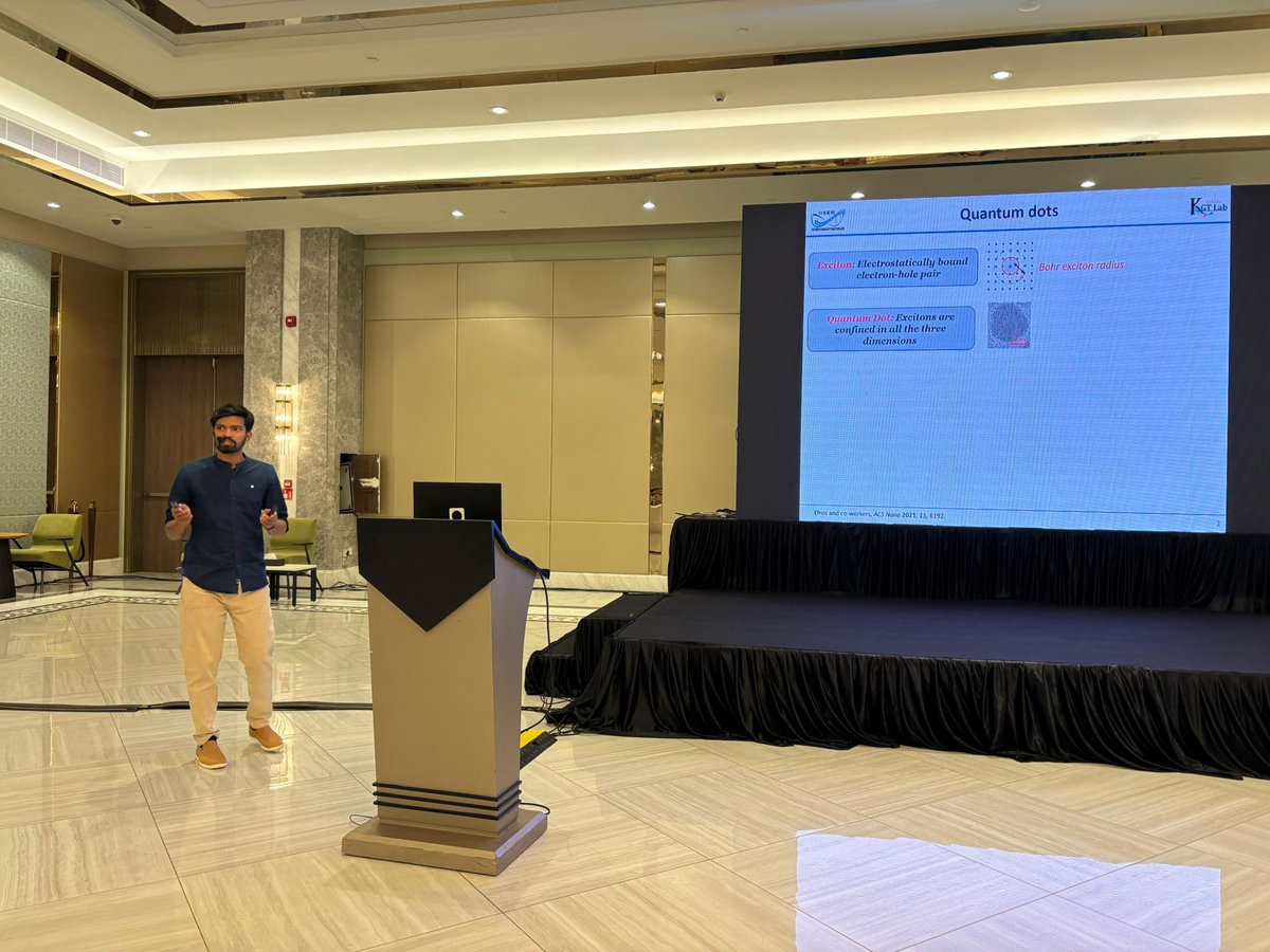 George Thomas' Group (@kgt_lab) on Twitter photo Congratulations to <a href="/Livinpaul2/">Livin Paul</a> on winning the Best Poster Prize and for presenting his incredible work at the 12th International Symposium on Dynamic Excitons! Well deserved!👏👏
<a href="/tvmiiser/">IISER Thiruvananthapuram</a> <a href="/Chemie_iisertvm/">School of Chemistry IISER TVM</a> <a href="/HiroshiImahori/">Hiroshi Imahori</a> Congratulations to <a href="/Livinpaul2/">Livin Paul</a> on winning the Best Poster Prize and for presenting his incredible work at the 12th International Symposium on Dynamic Excitons! Well deserved!👏👏
<a href="/tvmiiser/">IISER Thiruvananthapuram</a> <a href="/Chemie_iisertvm/">School of Chemistry IISER TVM</a> <a href="/HiroshiImahori/">Hiroshi Imahori</a>