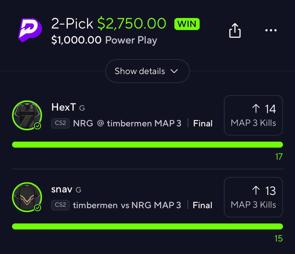 GIVING $500 TO SOMEONE WHO LIKES/RT’s THIS TWEET 💰💚

CASH THE $2,750 CS2 MAP 3🎮BANKROLL BUILDER NUKE ☢️✅

HERES 50% OFF MY VIP PLAYS ⤵️
dubclub.win/r/p/pri-4b7wm/…

#PrizePicks | #GamblingX