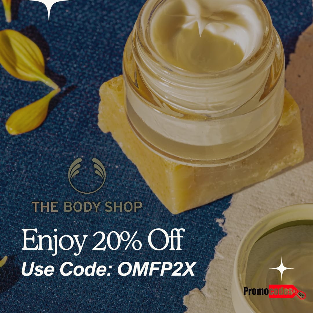 promocodesgcc's tweet image. 🌟Glow Naturally with The Body Shop!
🛍️Get 20% OFF on your favorite skincare and beauty products! Use coupon code OMFP2X at checkout and save big!
#thebodyshop #skincareessentials #discountcodes #coupondeals #uae #uaeoffers #exclusive #exclusiveoffer #postoftheday #promocodesgcc