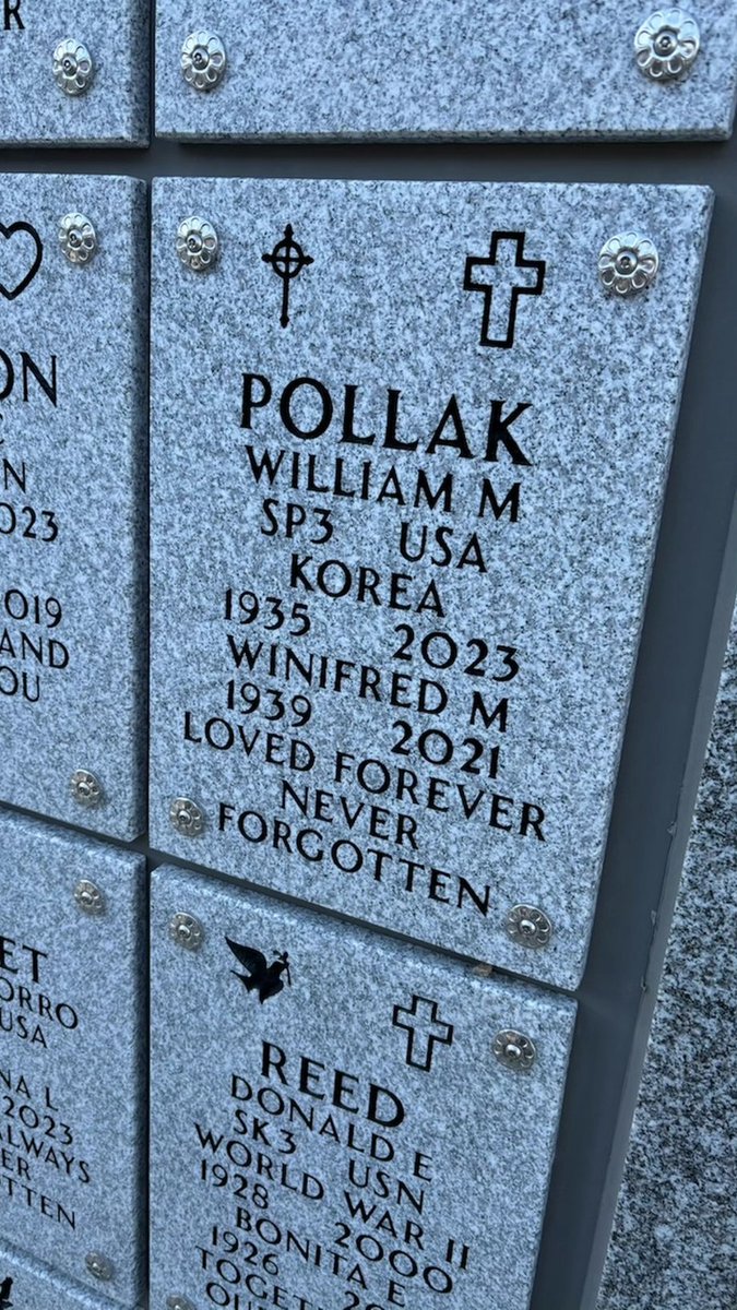 My friends were laying wreaths at the Veterans Cemetery...they visited my parents and it meant the world to me.