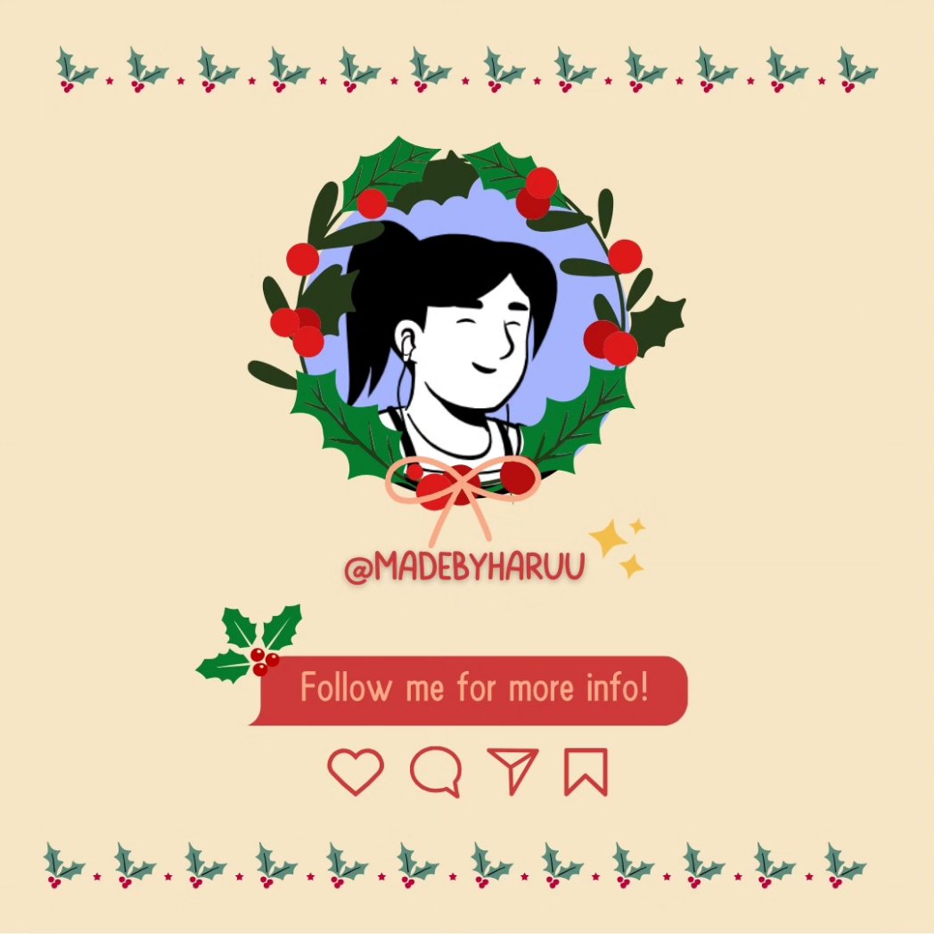 haruutsuki16's tweet photo. Keyword untuk 3 elemen ini:
1️⃣set:nAEqmtJ8wIc
2️⃣set:nAES58KHD30
3️⃣set:nAFWmbhw6T8
4️⃣set:nAFLgv6OcQE
5️⃣set:nAEnV9xbOkE
6️⃣set:nAFLsVcg25Q

💾Jangan lupa di-save ya! Mau tahu lebih banyak lagi tentang Canva? Yuk difollow!

#canva #canvaelements #design #christmas #typography https://t.co/28sypt8i6h