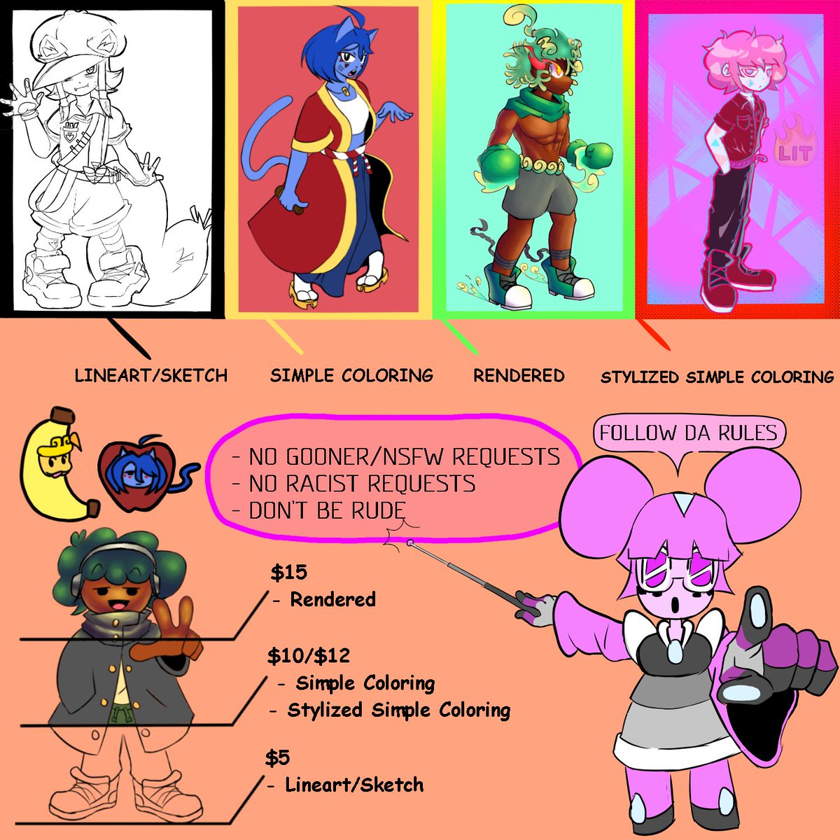 COMMS OPEN!!!!! | nugget tweet media