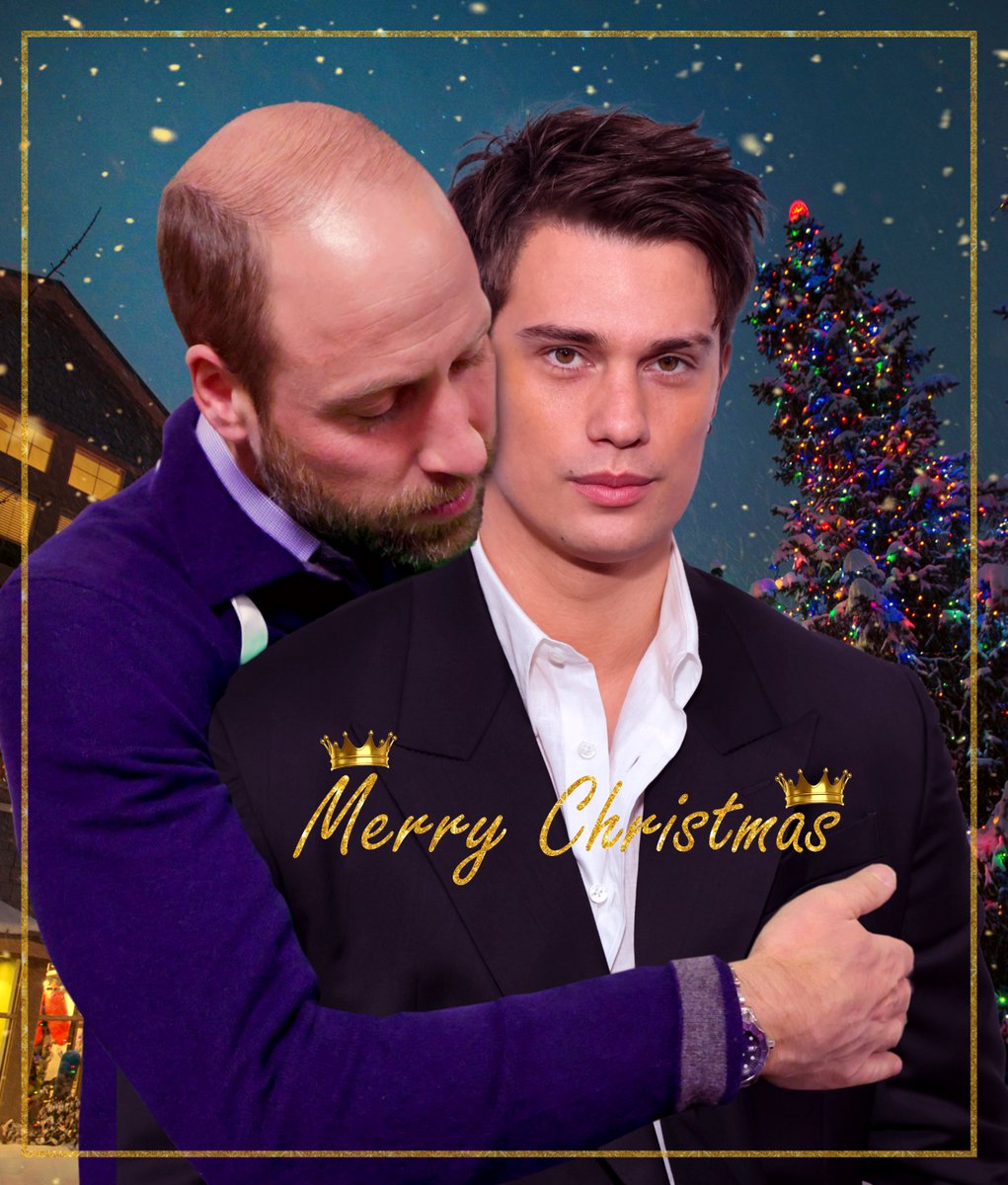 🎄 Merry Christmas to Prince William and Nicholas Galitzine 🎁
because it looks like for the first time there won't be an official wales christmas card i made one