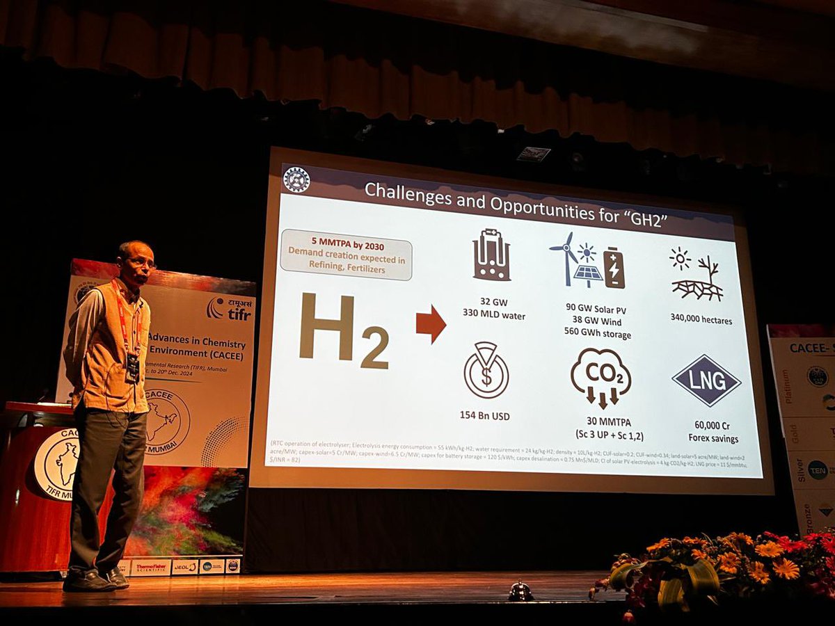 CACEE TIFR (@cacee2024) on Twitter photo CACEE20204 started with exciting talk by Prof. <a href="/AshishLele3467/">Ashish Lele</a>! On importance -and state-of-art of Green Hydrogen! #cacee2024
<a href="/co2india/">co2india</a> <a href="/VPolshettiwar/">Vivek Polshettiwar</a> CACEE20204 started with exciting talk by Prof. <a href="/AshishLele3467/">Ashish Lele</a>! On importance -and state-of-art of Green Hydrogen! #cacee2024
<a href="/co2india/">co2india</a> <a href="/VPolshettiwar/">Vivek Polshettiwar</a>