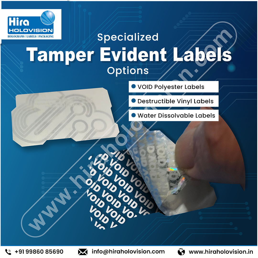 HHolovision's tweet image. Secure your products with Hira Holovision’s #tamperevidentlabels. #VOIDlabels reveal tampering, vinyl labels fragment on interference, &amp;amp; dissolvable labels break down in water. Reliable protection!

visit- hiraholovision.in/products/tampe…

#HiraHolovision #TamperProofLabels