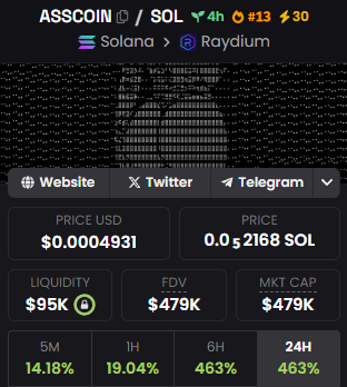no #fartcoin without #asscoin