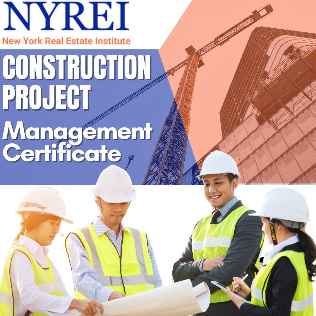 NYREI's tweet image. At NYREI, take your career to new heights! 🏗️

Whether you&apos;re a realtor, property owner, or aspiring construction manager, our career acceleration courses provide the tools you need to excel in real estate and construction.

#NYREI #ConstructionProjectManagement