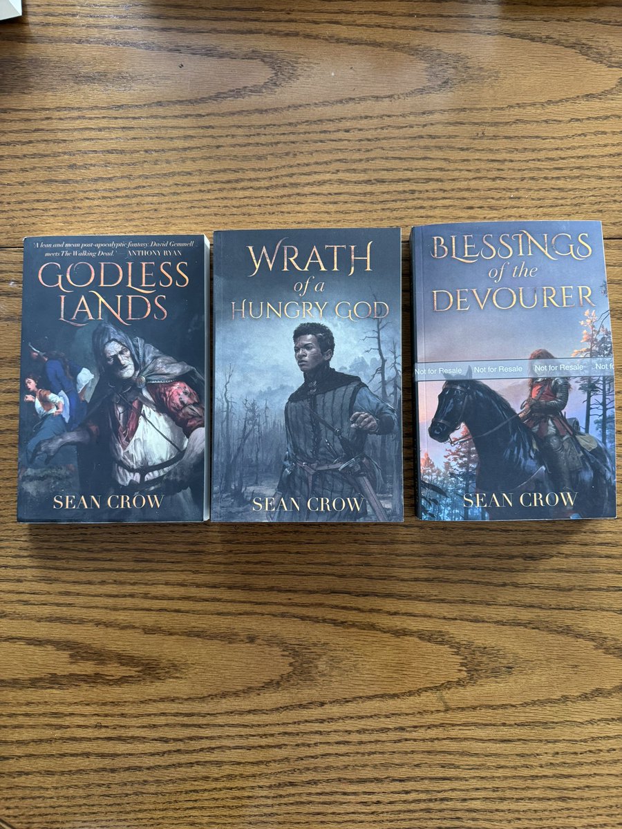 Finally got my proof copies of Blessings of the Devourer. Excited for the release on December 20th, 2024! 

#trilogy #fantasytrilogy #heroicfantasy #laststand #godlesslands #davidgemmell #talesofhonor #newbookstagram #newbookalert #newbookrelease #indieauthor