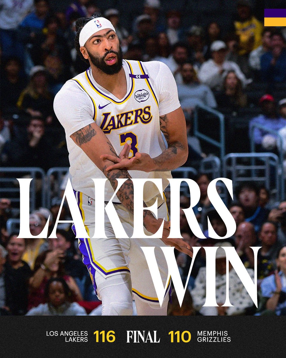 Lakers's tweet photo. Home Court Defended #LakersWin https://t.co/zra4txIv6E