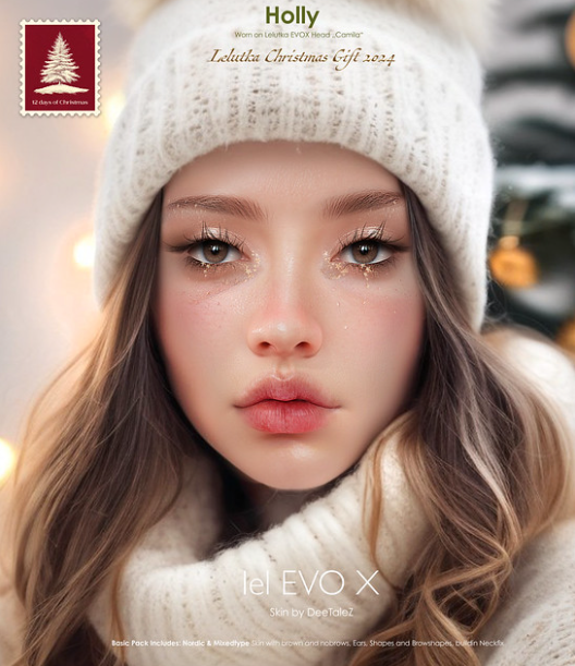 KawaiiFeedSL's tweet photo. Deetalez: Holly Skin Gift〡12 Days of Christmas @ Mainstore〡Taxi: https://t.co/NUFKi3z2HD
#secondlife #metaverse #deetalez #free #gift #lelutka #12daysofchristmas #mainstore #kawaiifeed https://t.co/X2MWP31V0u