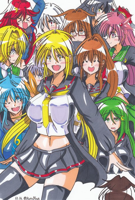 1週間分のお絵かき欲を込めていつもの艦これ、第三艦隊をフルパワーで描きました。 