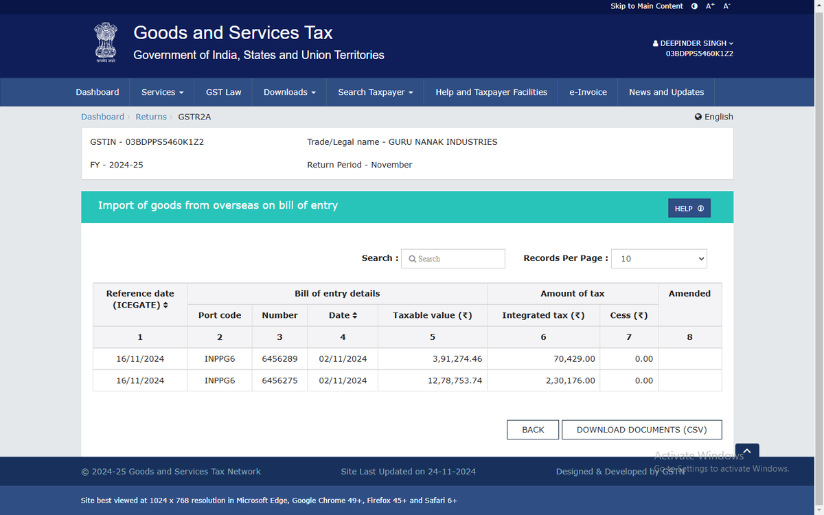 harpreet86900's tweet photo. @Infosys_GSTN,@GST_Council,@cbic_india
.I had import goods in Nov24 which are showing in GST 2A but are not getting auto reflected in GST 2b of Nov24. we are unable to file GST 3b. You are requested to get this resolved as soon as possible tick.G-202412141009965 still pending https://t.co/NnXlaPUVXb