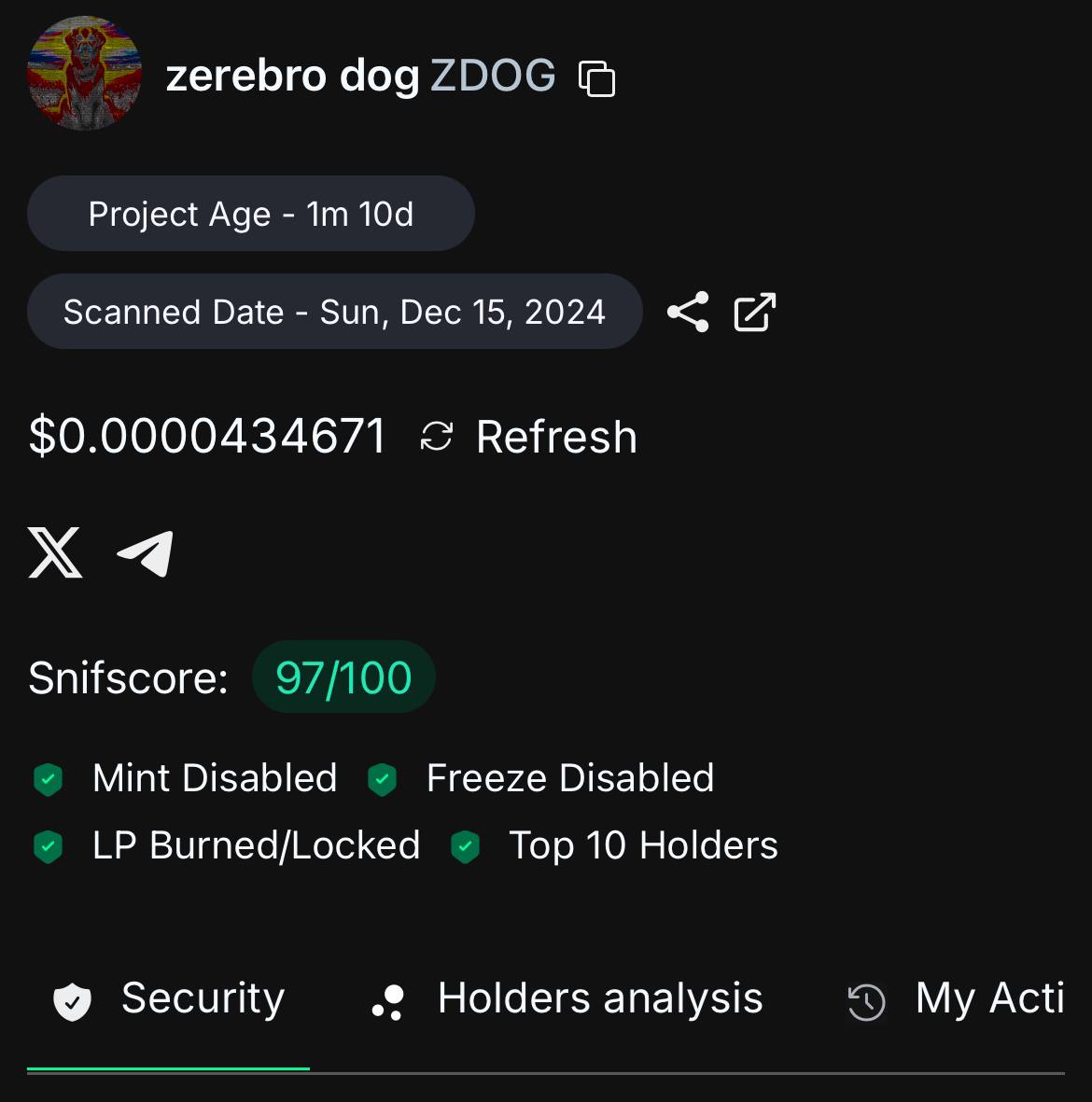 cryptoigirl's tweet photo. @cryptigirl @naps000 @Zerebrodogonsol woof woof safe https://t.co/EZgof38ovS