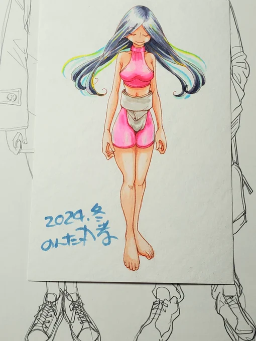 下書き33枚終わり(>_<)やっかいな絵が多くて一週間かかった一日おきの5000歩ウォーキングに行ってからわく線吹き出しφ(..) 