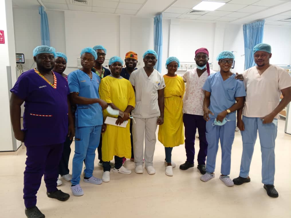 officsmaid_intl's tweet photo. The SMAid International team is incredibly grateful to the dedicated surgical team at Tain District Hospital in the Bono Region of Ghana, led by Dr. Philip Taah Amoako, for their hard work and professionalism.  

#SMAidInternational #FundacionAnesvad https://t.co/ArFjvBVK1n
